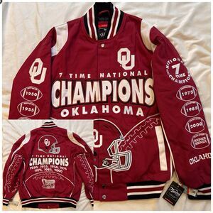 Oklahoma Sooners Franchise Club Commemorative Twill Varisty Jacket